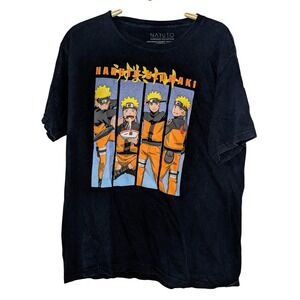 Naruto Shippuden Collection Anime Graphic T-Shirt Manga Comic Black XL‎